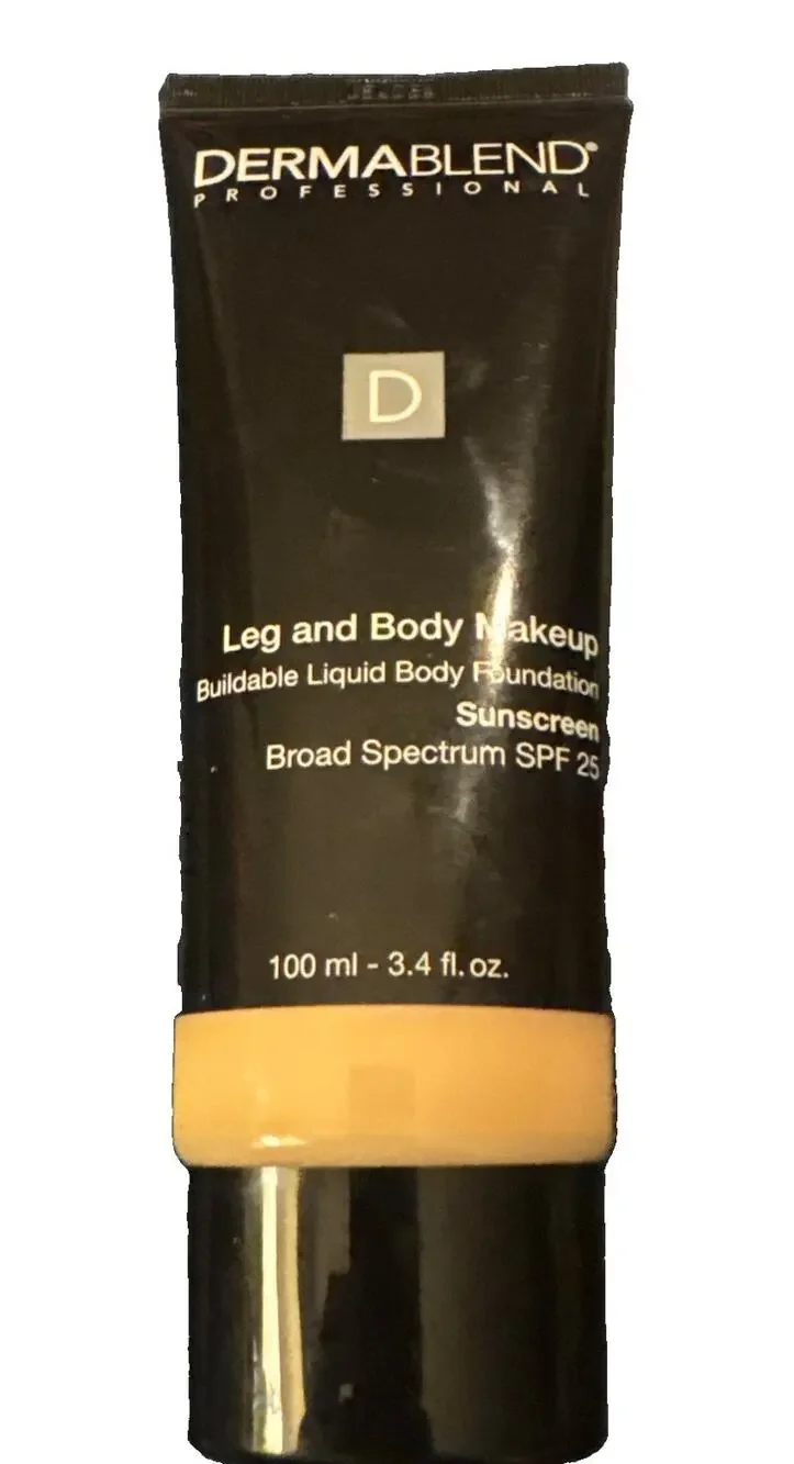 NEW Dermablend Leg & Body Makeup SPF 25 Fair Ivory 10N 3.4 oz Foundation